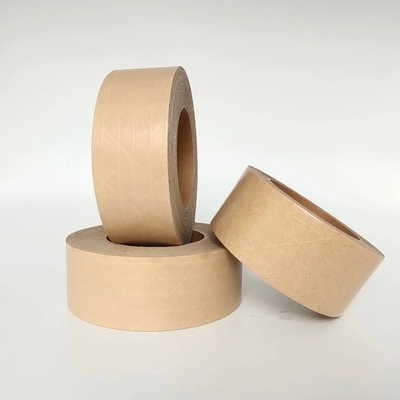 Reinforced Kraft Paper Tape High Adhesive Packaging Kraft Paper Gummed Tape